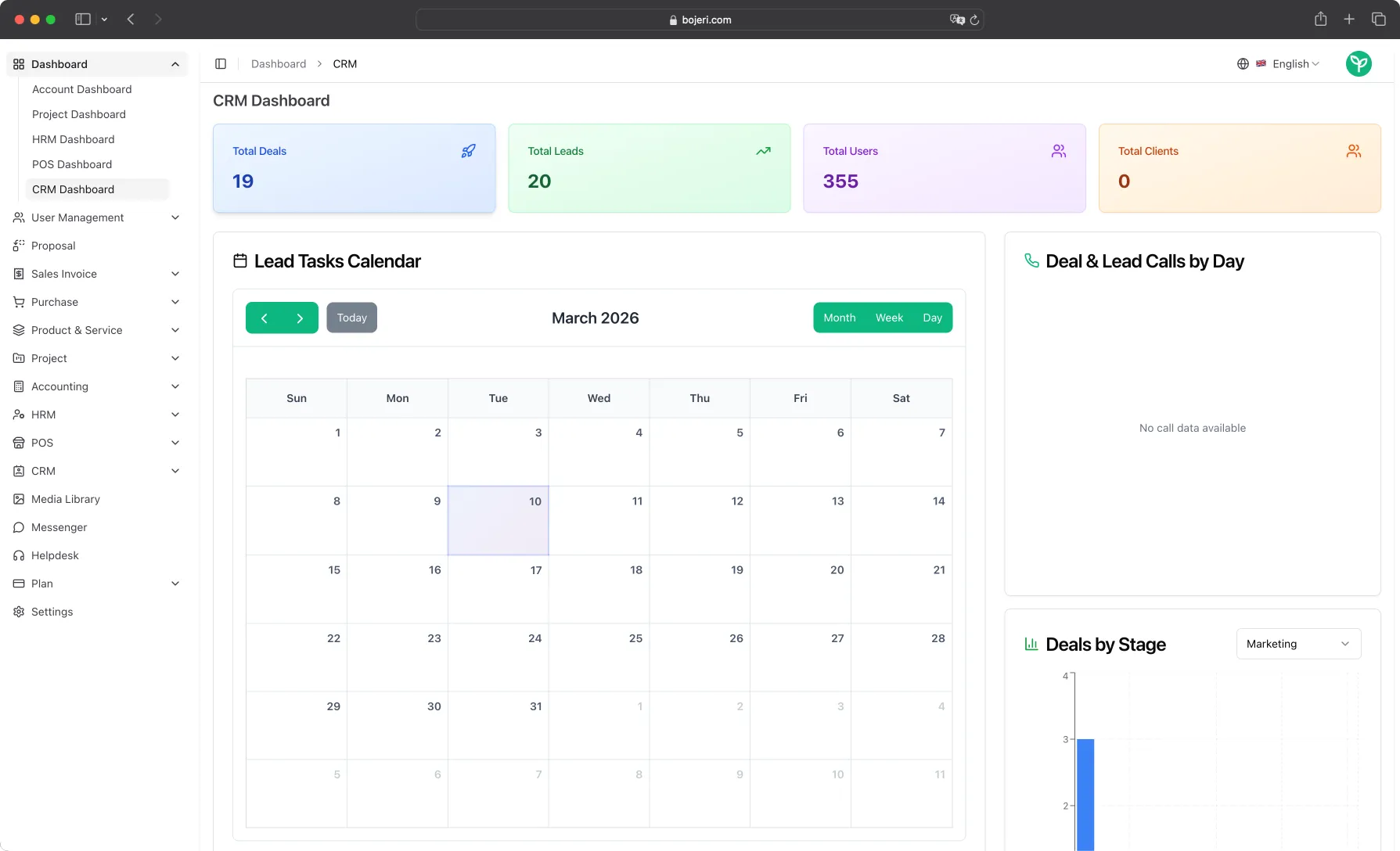 CRM Dashboard