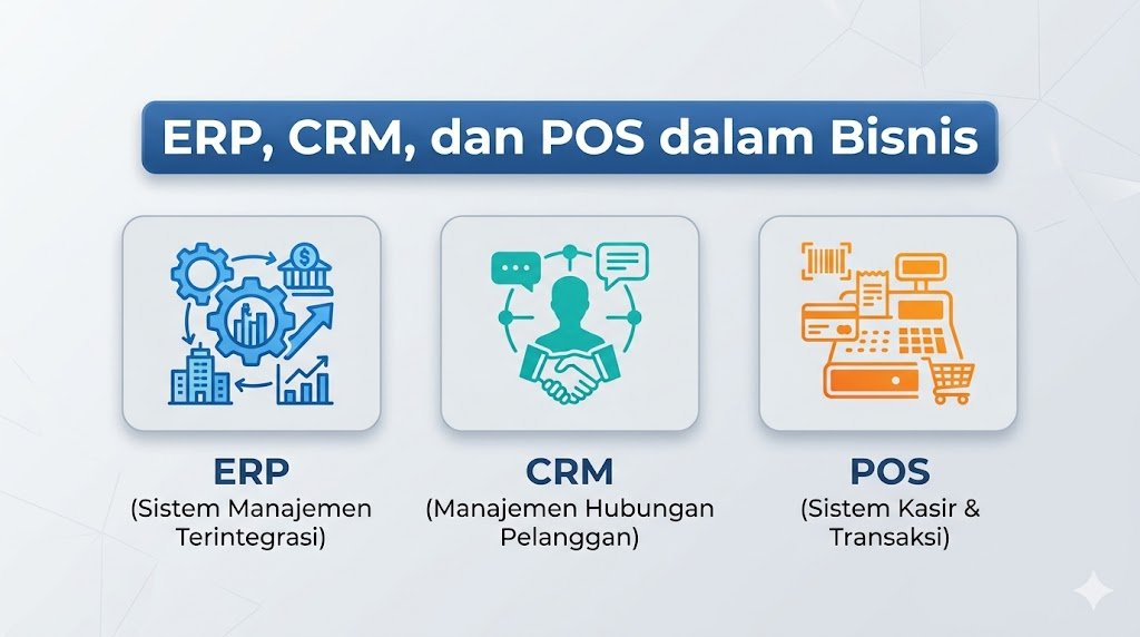 Perbedaan ERP, CRM, dan POS dalam Bisnis