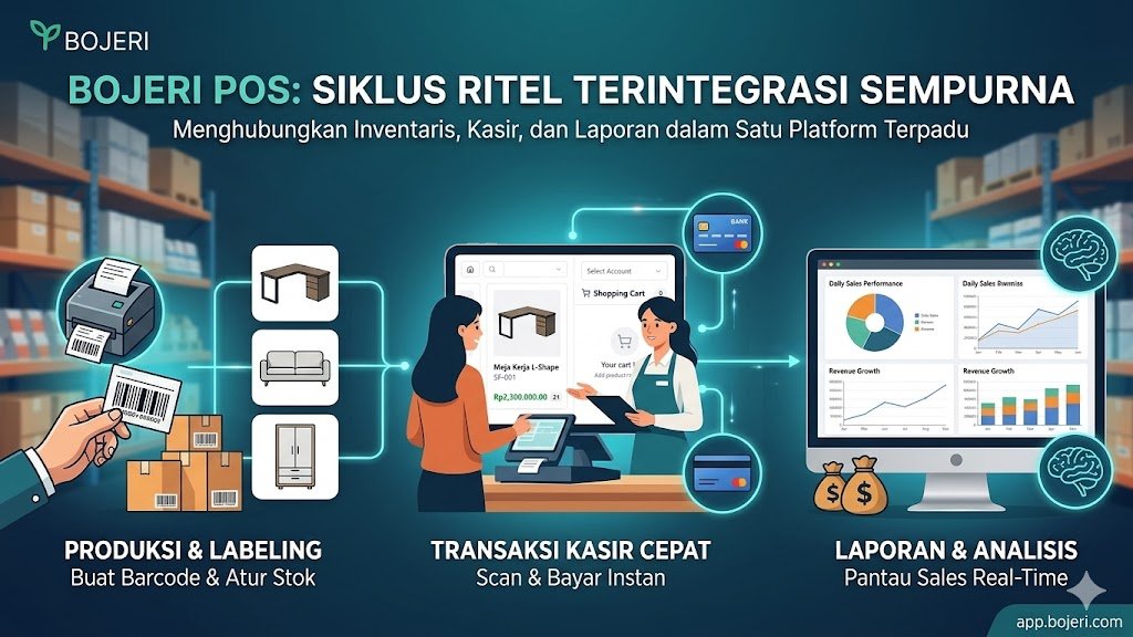 Bojeri POS: Menghubungkan Langkah Ritel dari Pembuatan Barcode Hingga Laporan Sales
