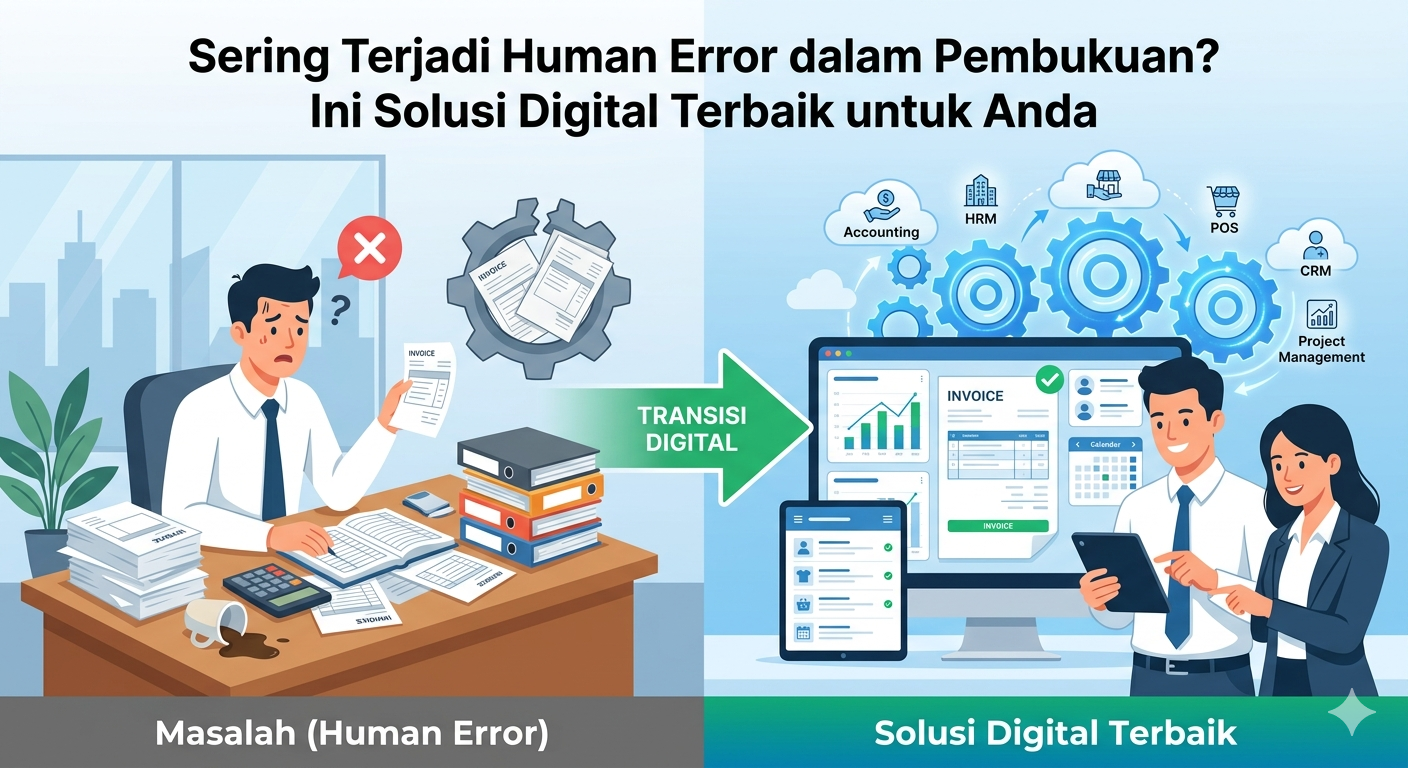 Sering Terjadi Human Error dalam Pembukuan? Ini Solusi Digital Terbaik untuk Anda