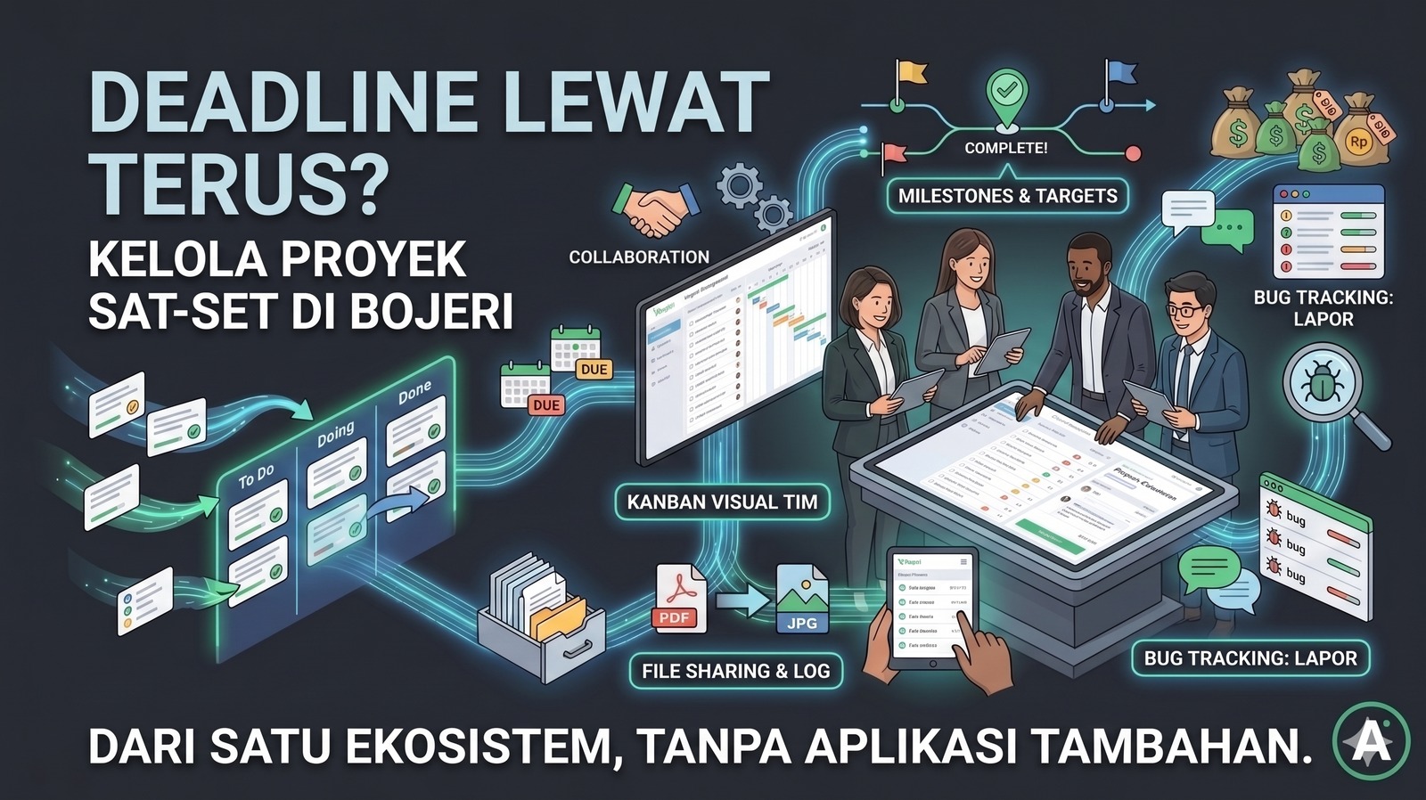 Stop Group WhatsApp Berantakan! Rahasia Kolaborasi Tim Super Cepat di Bojeri Messenger