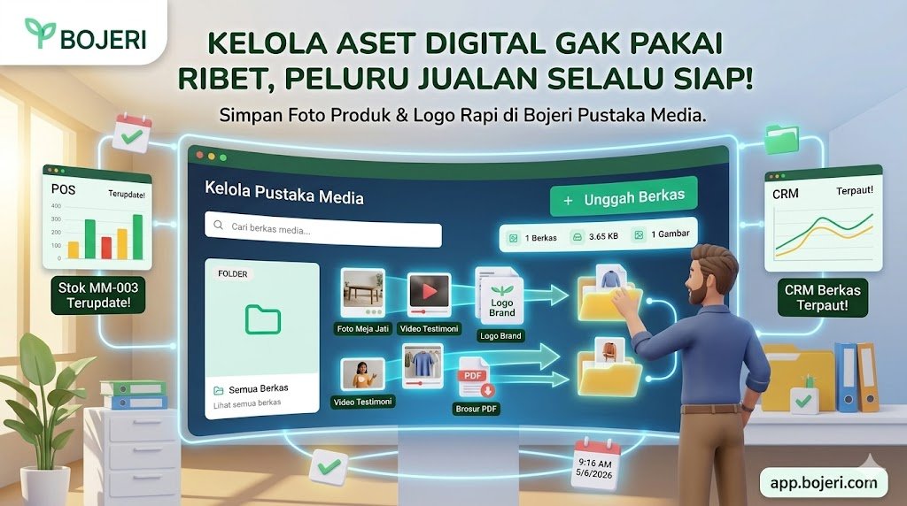 Kelola Aset Digital Gak Pakai Ribet: Rahasia Pustaka Media Bojeri Buat Simpan 'Peluru' Jualan