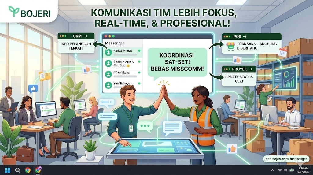 Koordinasi Sat-Set: Cara Pakai Fitur Pesan Bojeri Agar Tim Gak Pernah 'Misscomm'