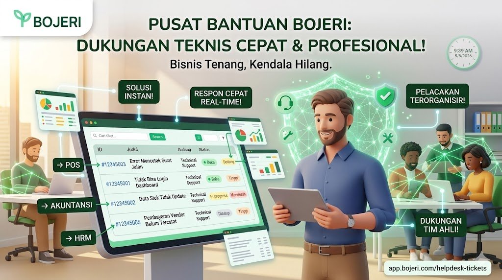 Pusat Bantuan Bojeri: Solusi Cepat & Terorganisir untuk Semua Kendala Bisnis Anda