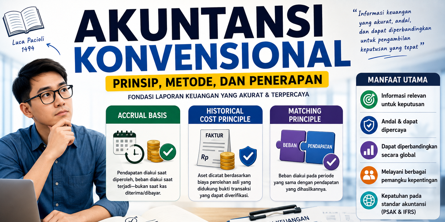 Akuntansi Konvensional: Definisi, Prinsip, dan Standar Global