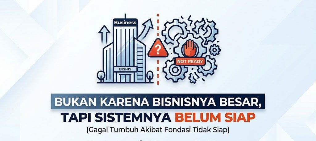 Bukan Karena Bisnisnya Besar, Tapi Sistemnya Belum Siap