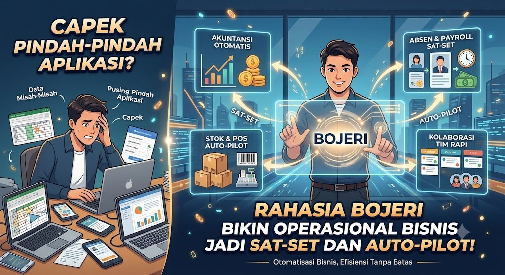 Capek Pindah-Pindah Aplikasi? Intip Rahasia Bojeri Bikin Operasional Bisnis Jadi Sat-Set dan Auto-Pilot!