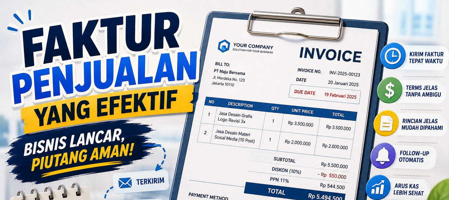 Panduan Lengkap Faktur Penjualan: Cara Membuat dan Manfaatnya bagi Arus Kas