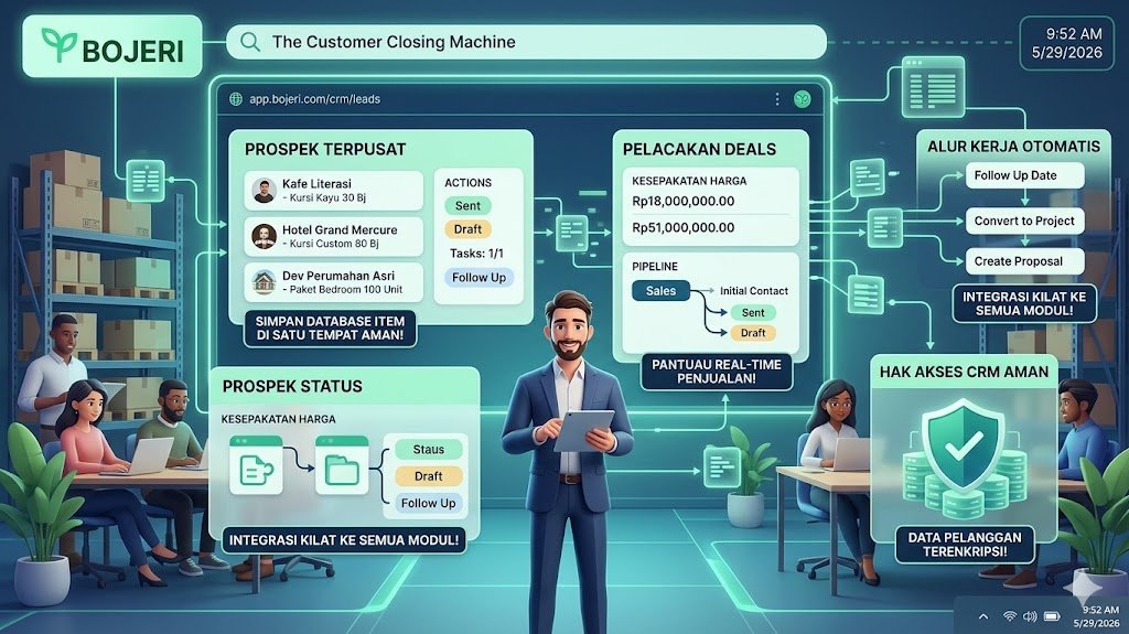 Kunci Closing Maksimal: Kelola Prospek Pelanggan Lewat Fitur CRM Bojeri