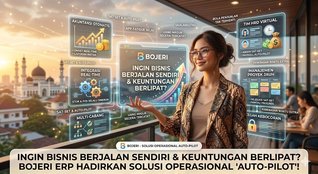 Ingin Bisnis Berjalan Sendiri & Keuntungan Berlipat? Bojeri ERP Hadirkan Solusi Operasional 'Auto-Pilot'!