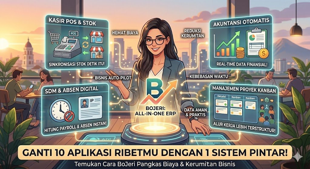 Ganti 10 Aplikasi Ribetmu dengan 1 Sistem Pintar! Ini Cara Bojeri Pangkas Biaya & Kerumitan Bisnis