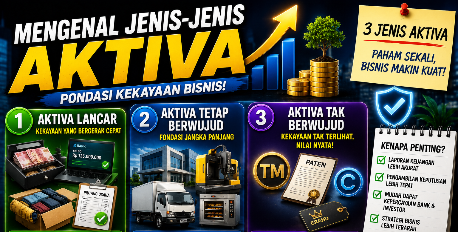 Jenis-Jenis Aktiva Bisnis: Pengertian dan Contohnya